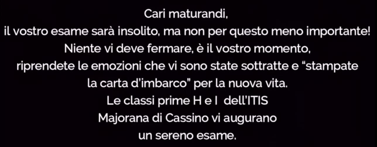 Auguri maturandi
